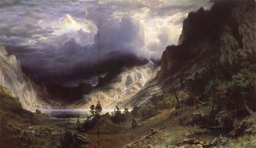 Albert Bierstadt Ein Sturm in den RockY Mountains,Mount Rosalie